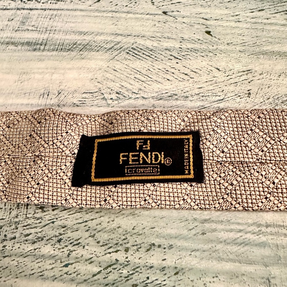 Fendi Cravatte Silk Necktie - Picture 6 of 12
